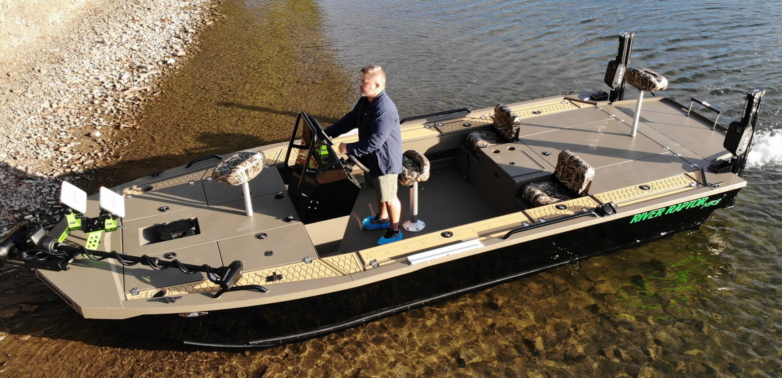 shallow water fishing boat