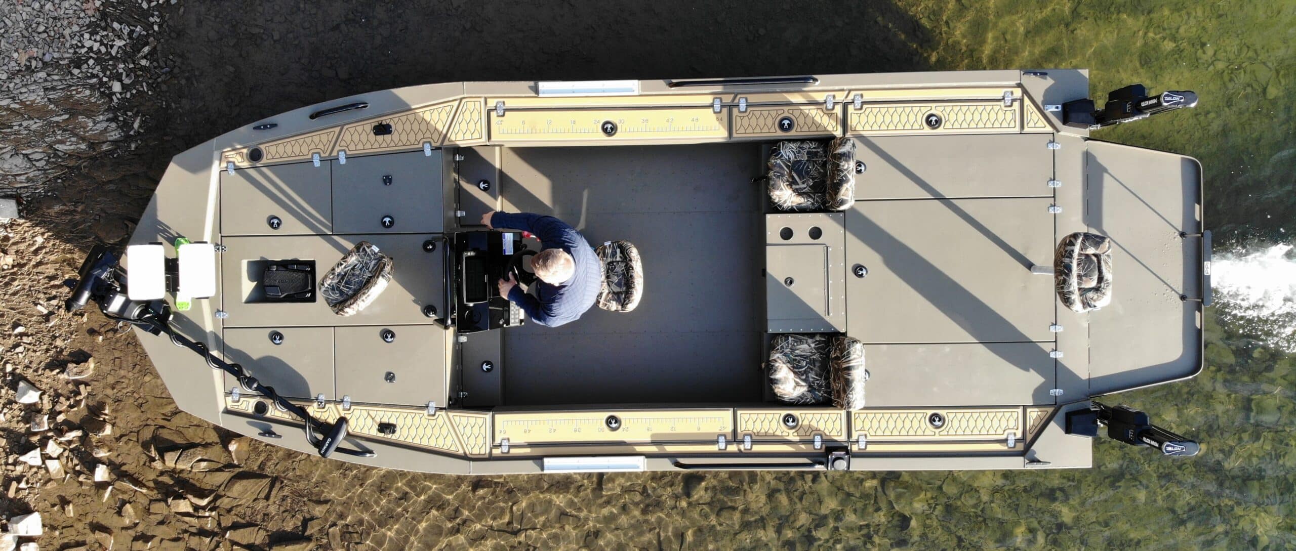 shallow water fishing boat