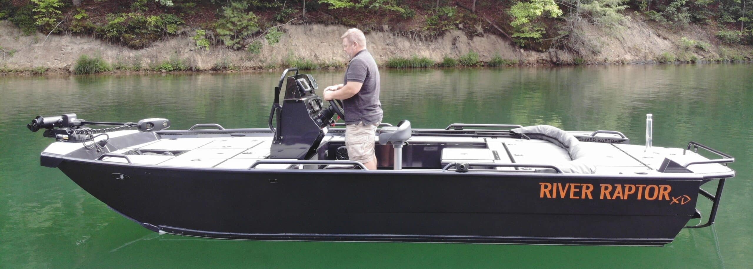 river fishing jet boat