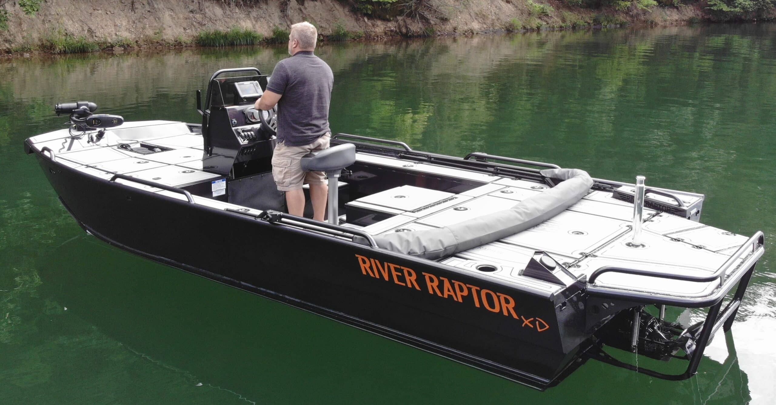 river fishing jet boat