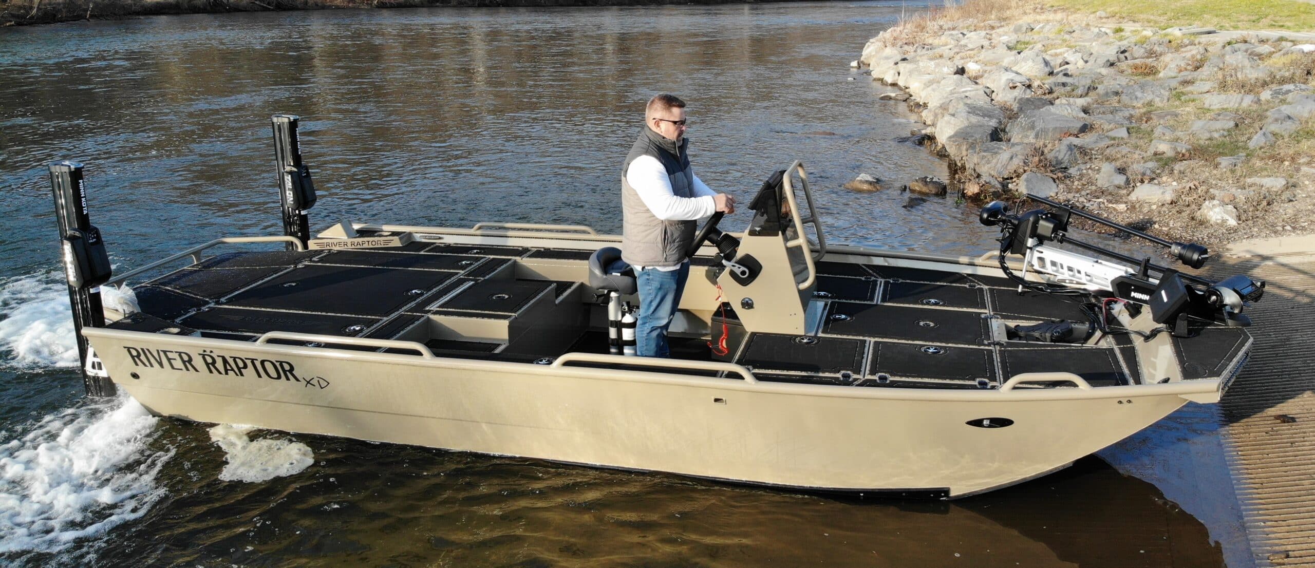 river fishing jet boat