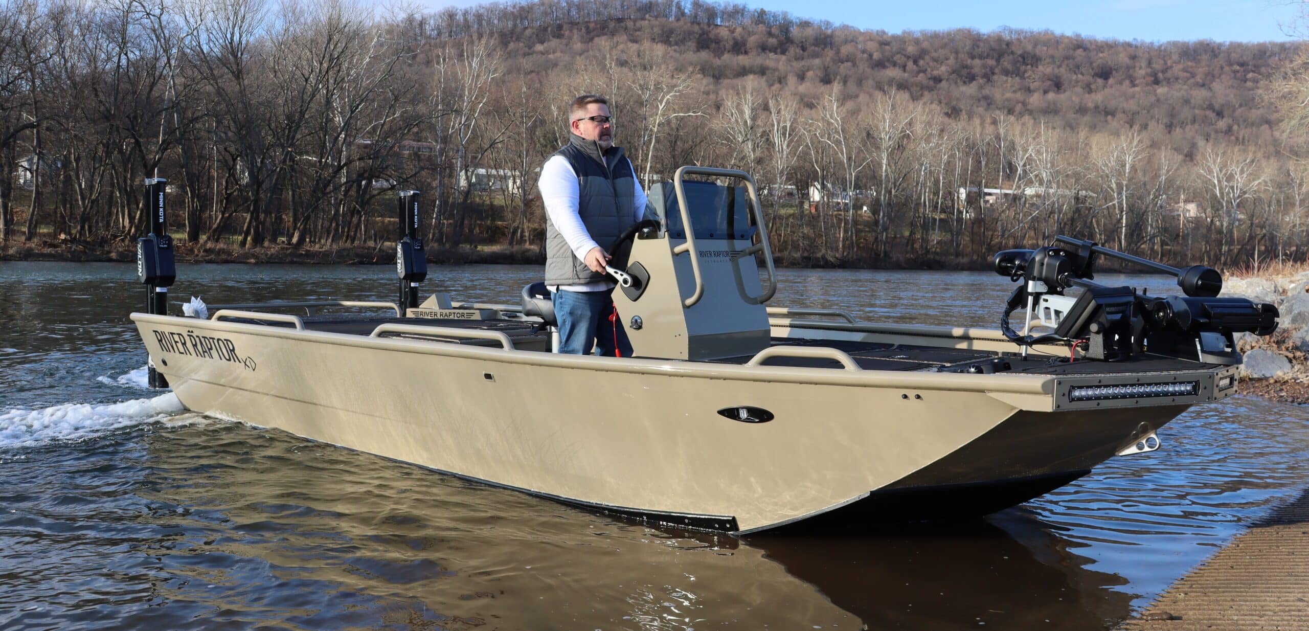 river fishing jet boat