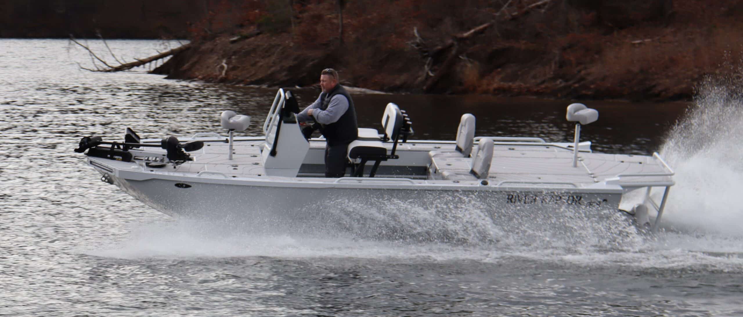 shallow water fishing boat